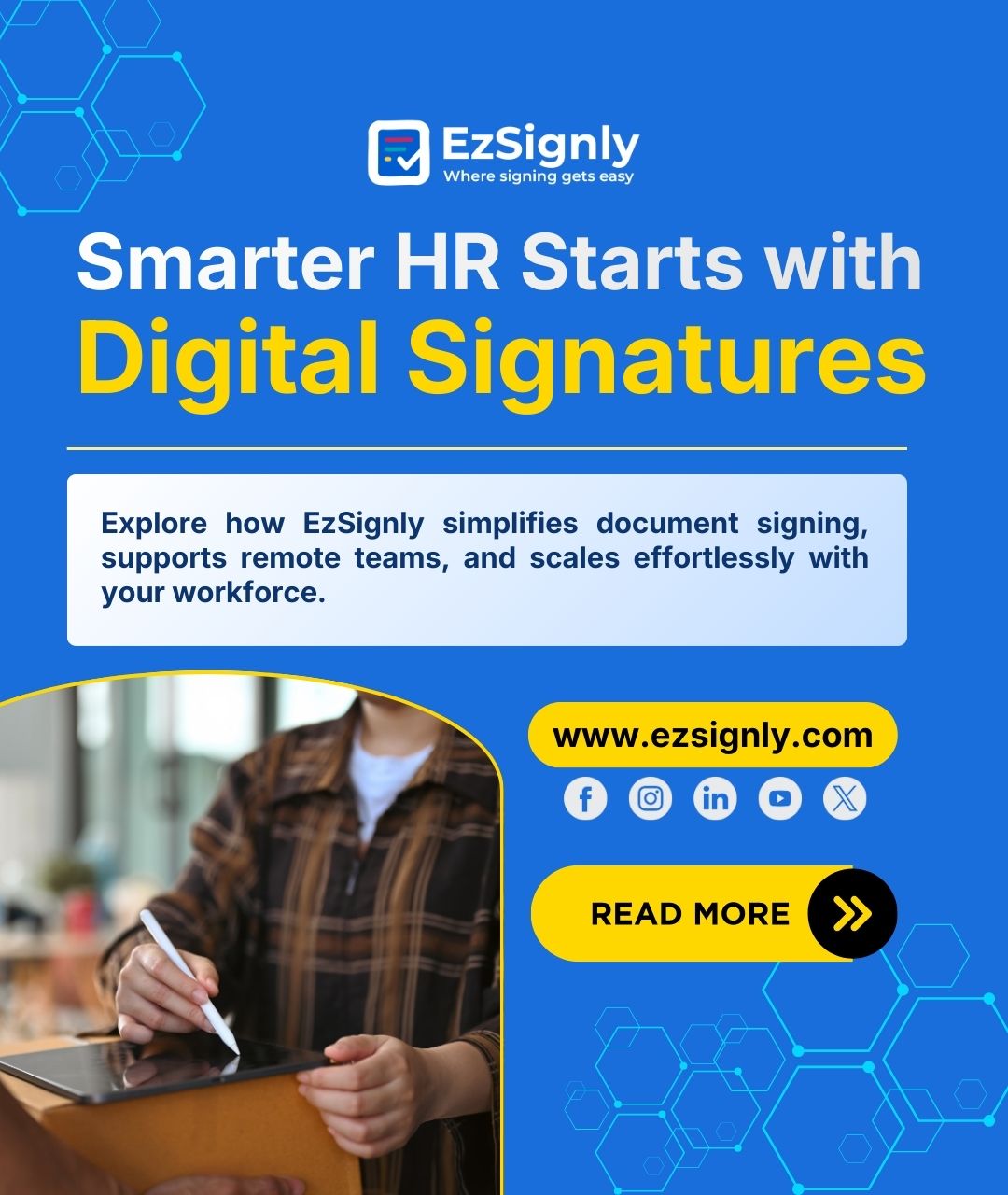 How to Empower HR Operations with  Document eSignatures Using EzSignly