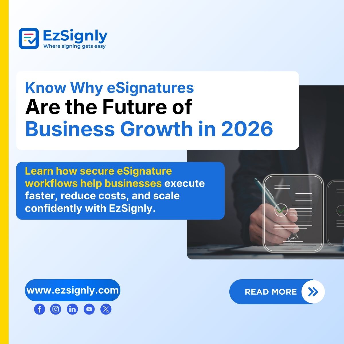 Know Why eSignatures Are the Future of Business Growth with EzSignly