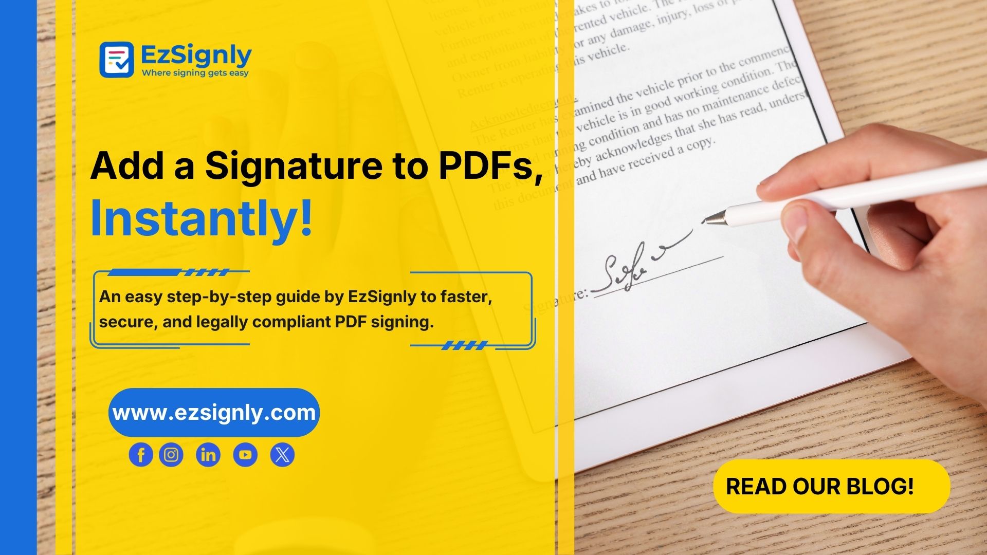 Easy Guide by EzSignly: How to Add a Signature to a PDF File in Minutes ...