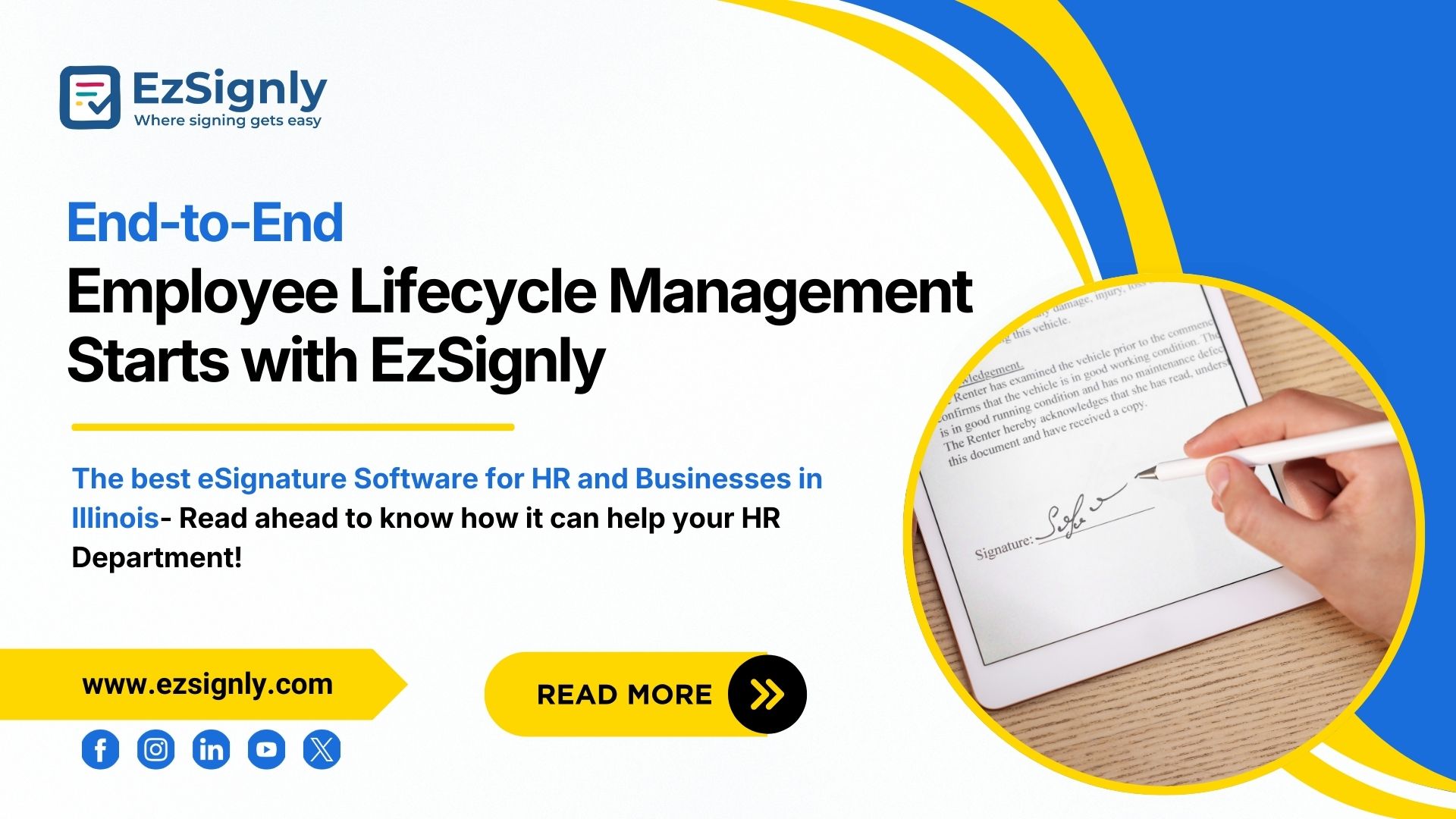 End-to-End Employee Lifecycle Management with EzSignly eSignature Platform