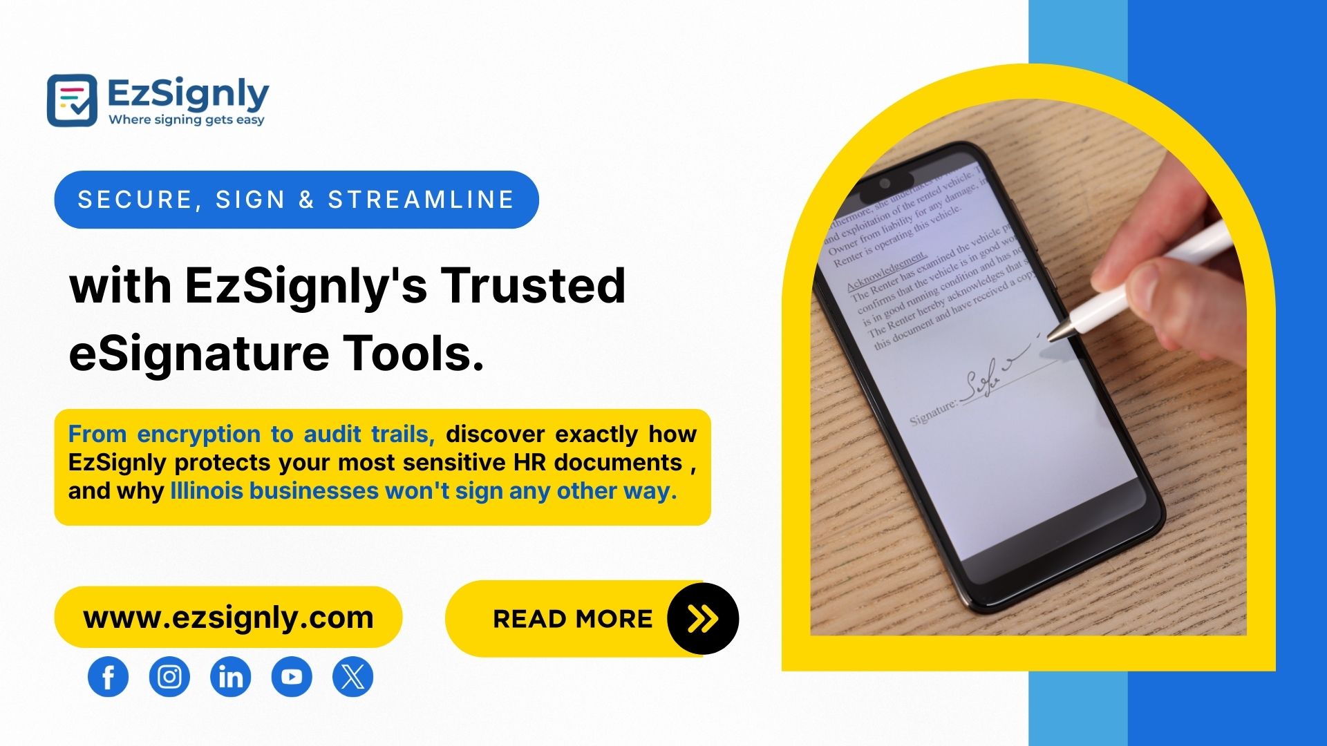 How EzSignly Protects Sensitive HR Data with Secure Online eSignature Tools