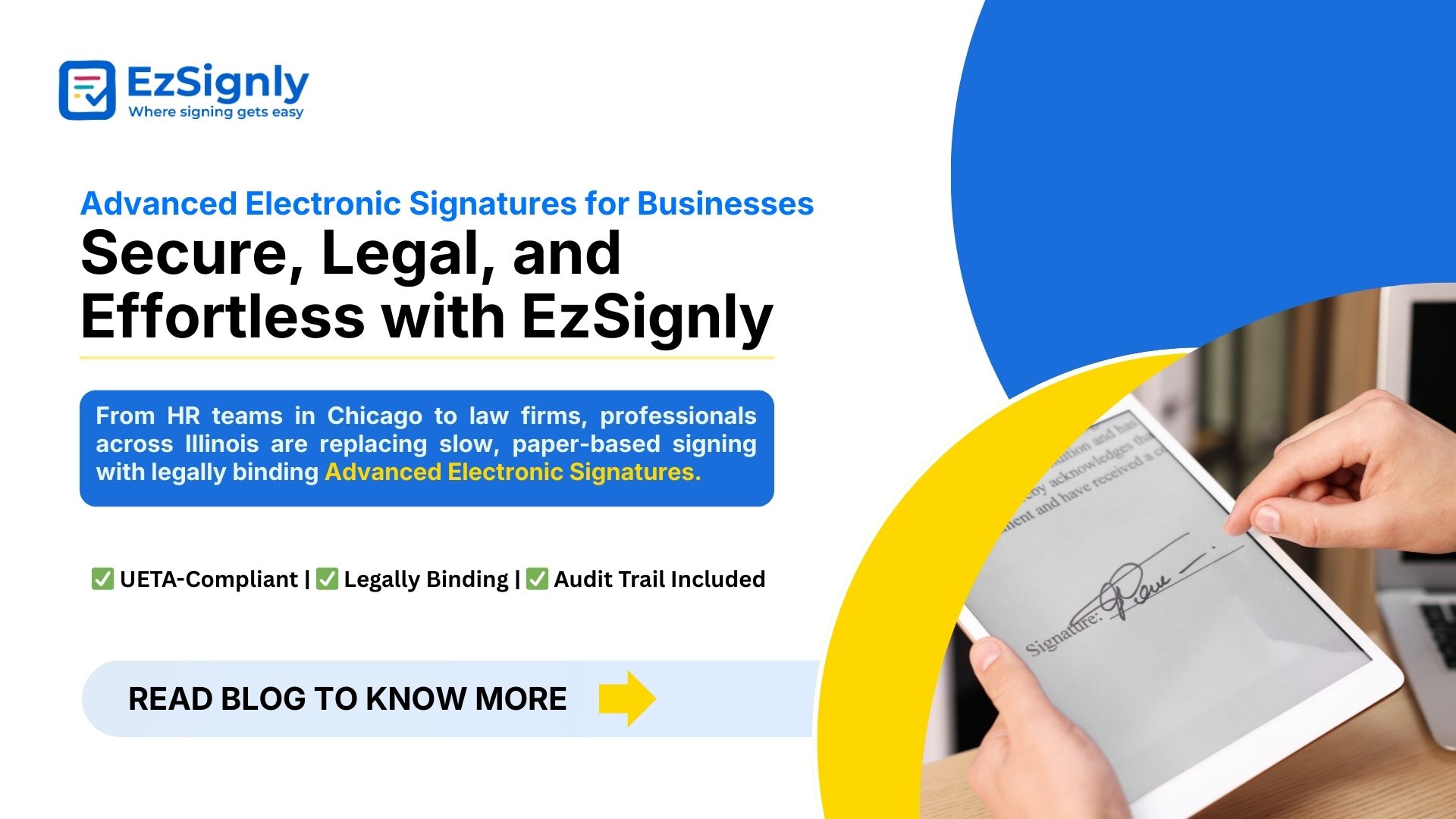 How to Sign Documents with Advanced Electronic Signatures Using EzSignly