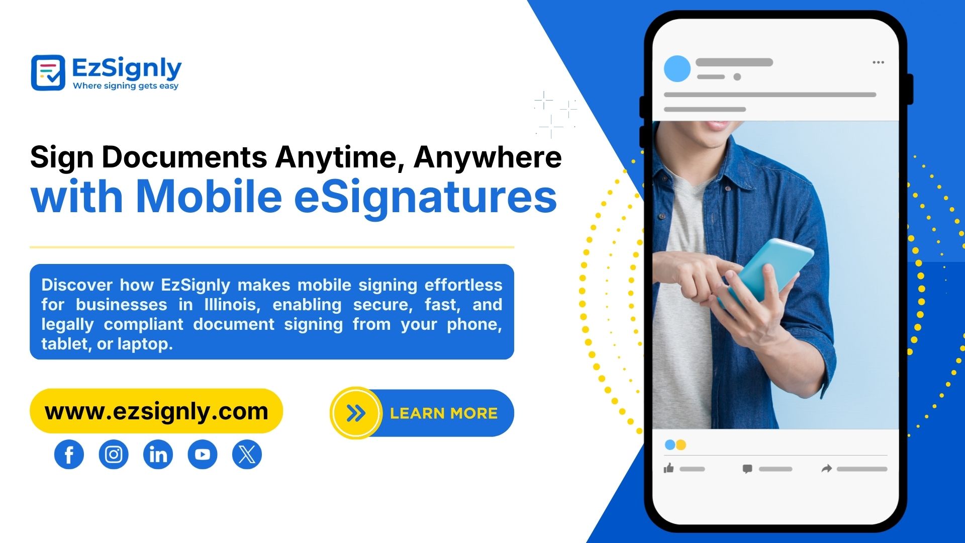 Mobile eSignatures: How EzSignly Helps You to Sign Documents Anytime, Anywhere