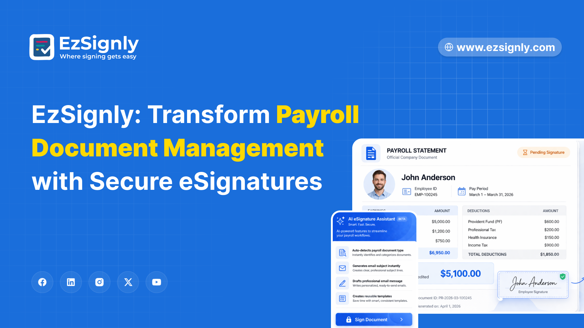 EzSignly: Transform Payroll Management with Secure eSignatures