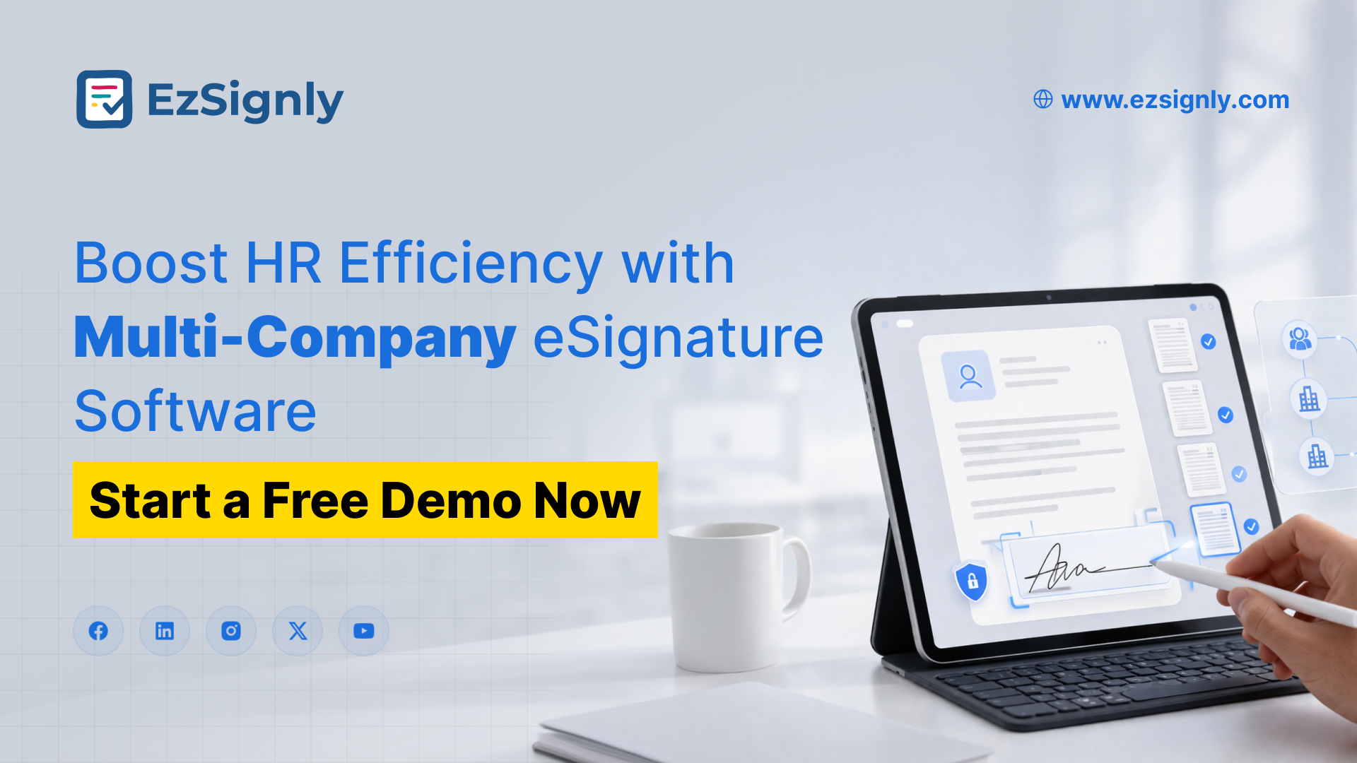 Boost HR Efficiency with Multi-Company eSignature Software – Book a Free Demo Now