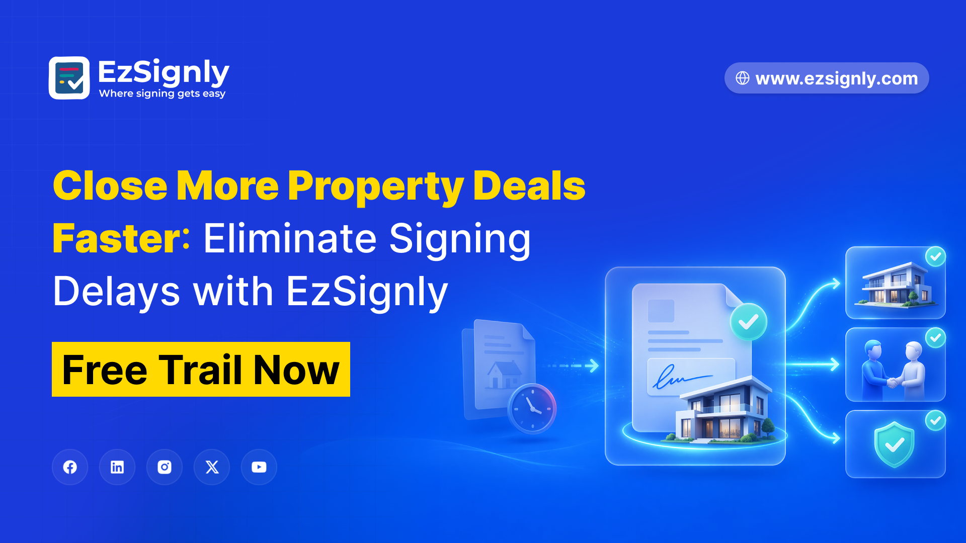 Close More Property Deals Faster: Eliminate Signing Delays with EzSignly-Free Trial Now