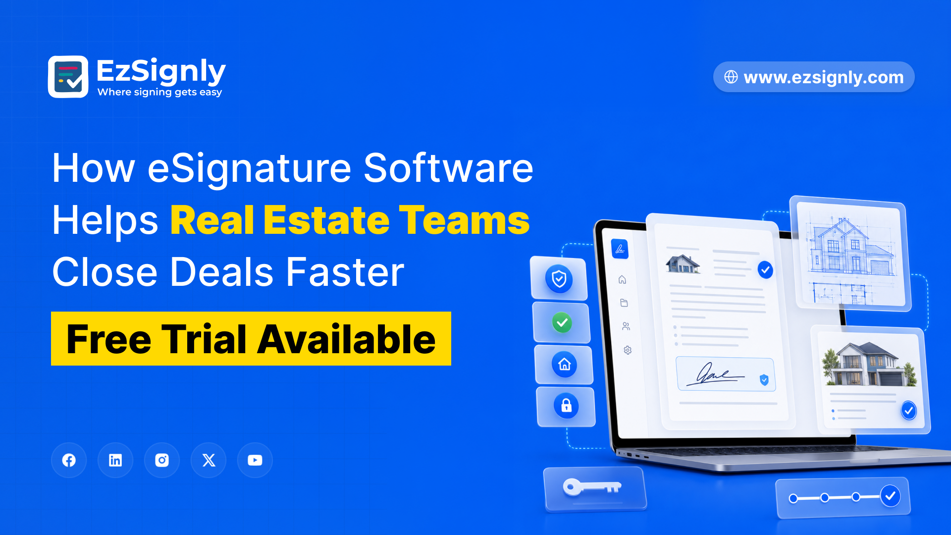 How eSignature Software Helps Real Estate Teams Close Deals Faster – Free Trial Available