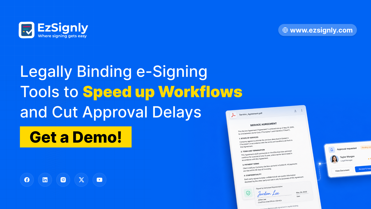 Legally Binding e-Signing Tools to Speed up Workflows and Cut Approval Delays: Get a Demo
