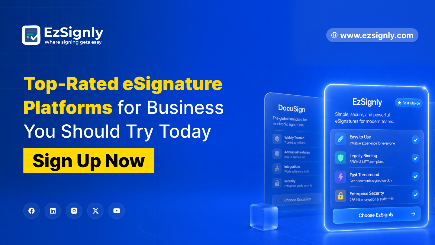 Top-Rated eSignature Platforms for Business You Should Try Today – Sign Up Now