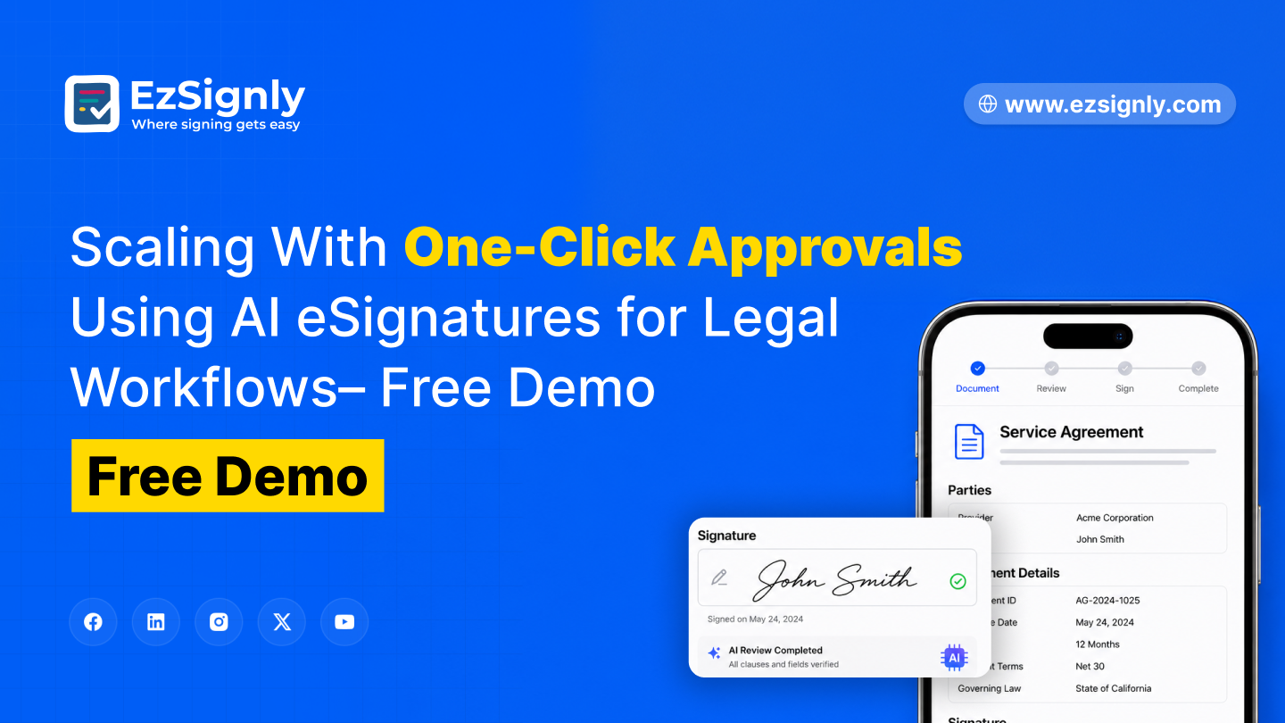 Scaling With One-Click Approvals Using AI eSignatures for Legal Workflows– Free Demo