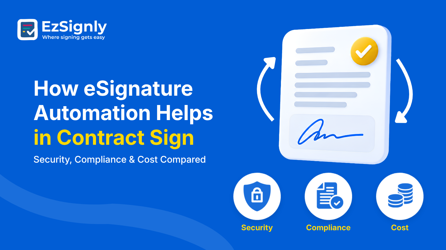 How eSignature Automation Helps in Contract Sign: Security, Compliance & Cost Compared