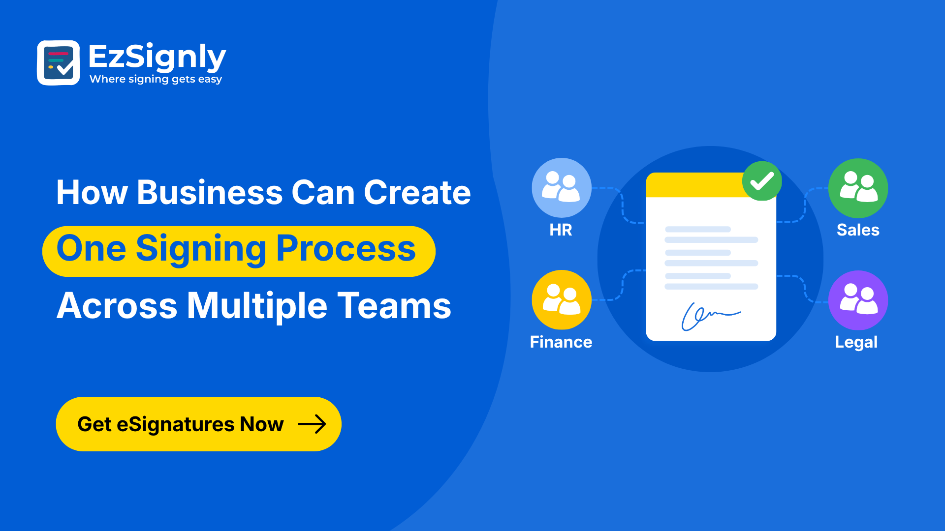 How Business Can Create One Signing Process Across Multiple Teams: Get eSignatures Now